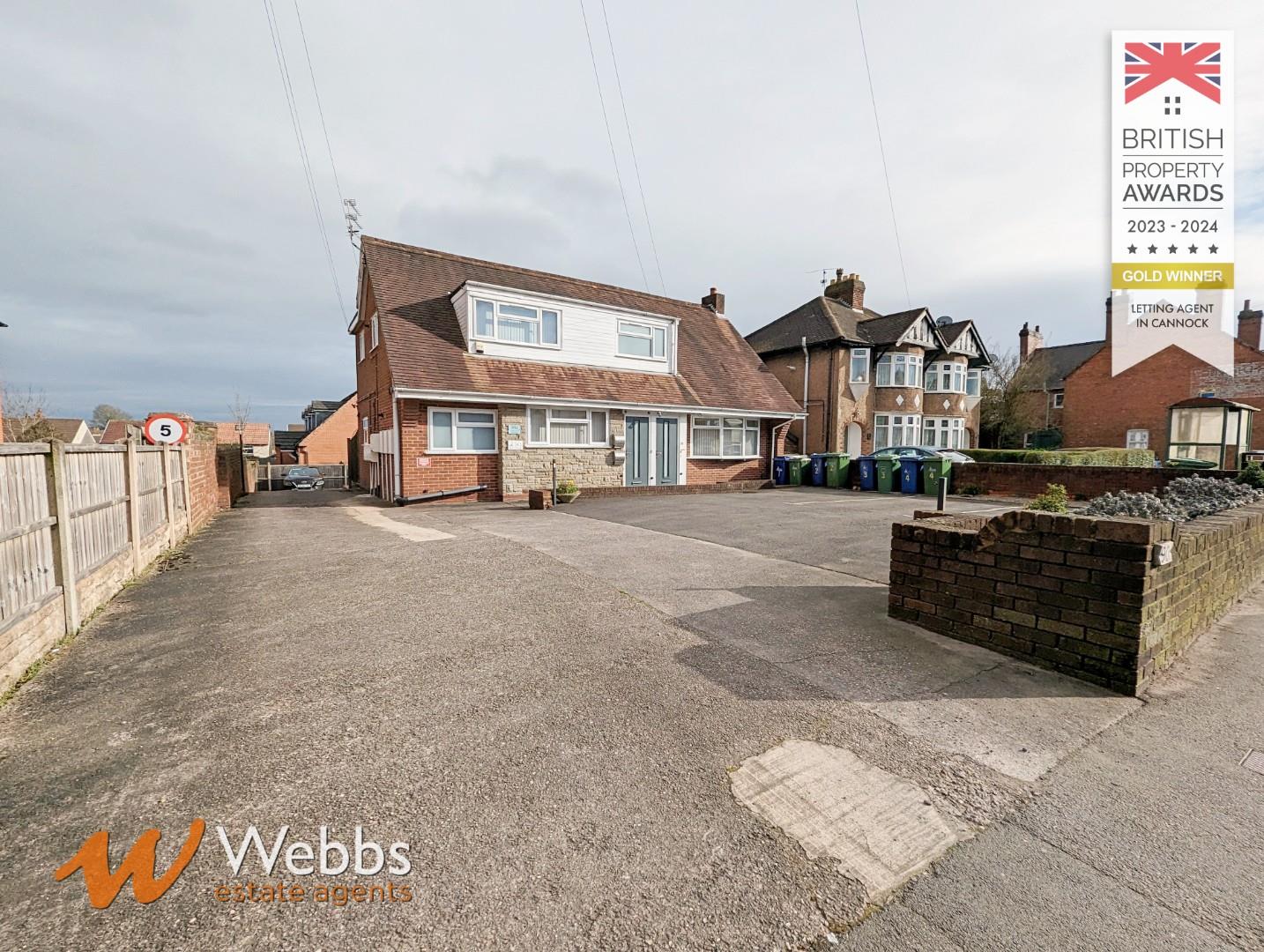 Flat Cannock Road in Cannock Chase
