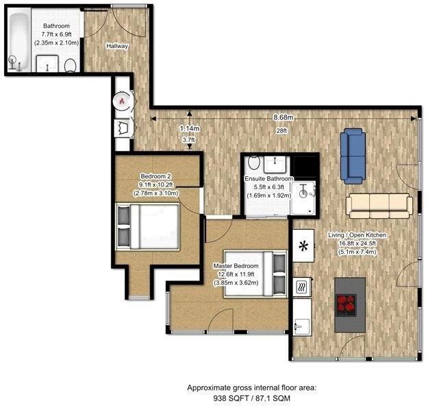 Flat Stamford Street in Greater London