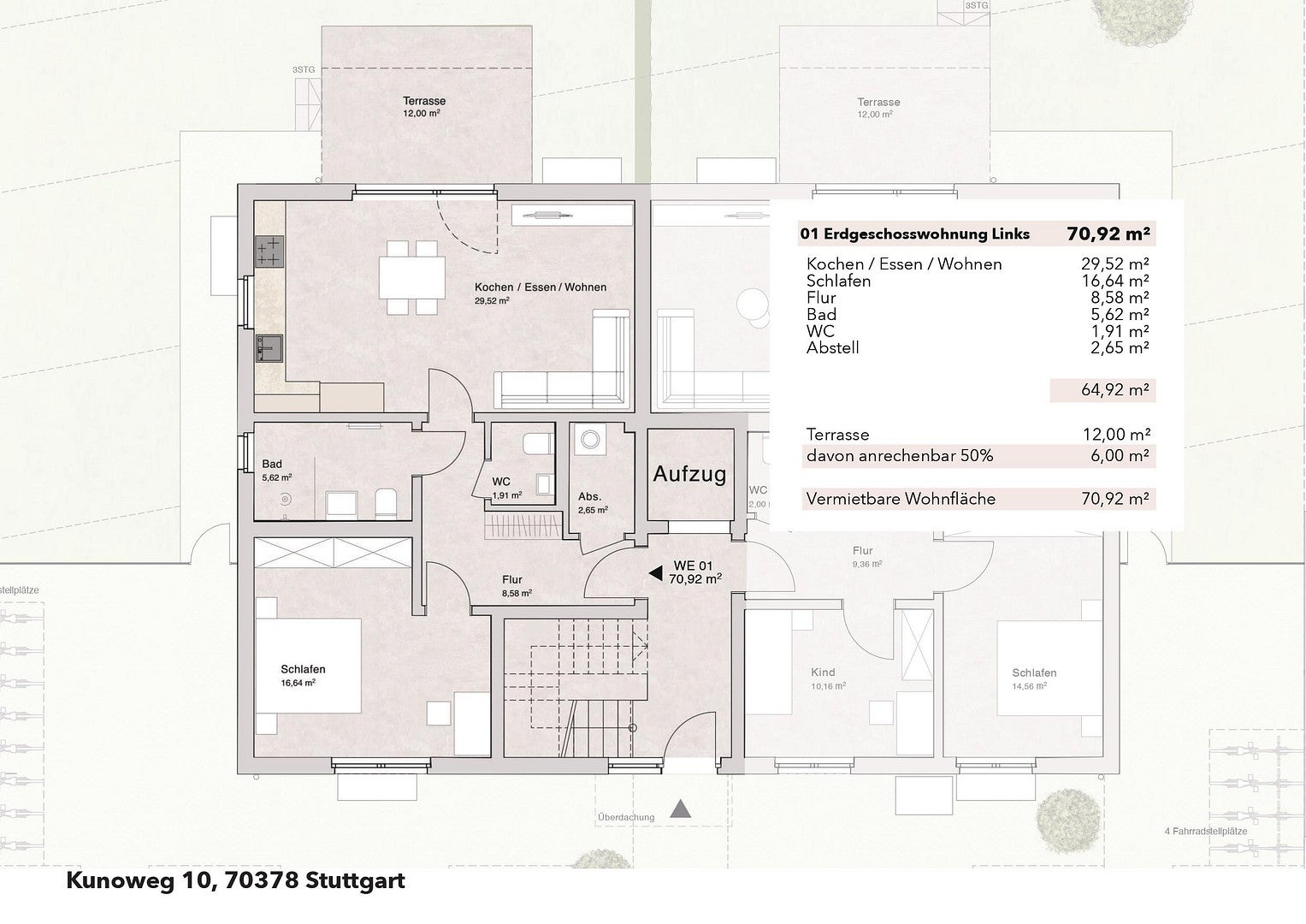 Wohnung Kunoweg in Stuttgart