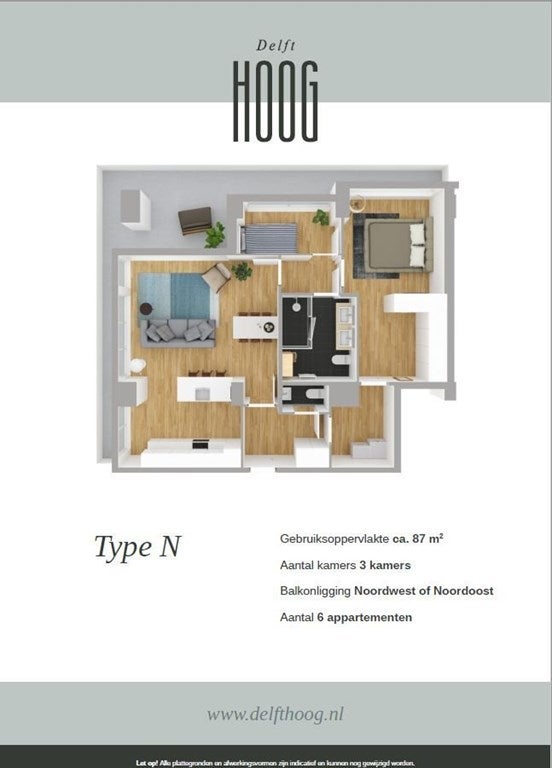 Appartement te huur: Martinus Nijhofflaan 2W-1, Delft