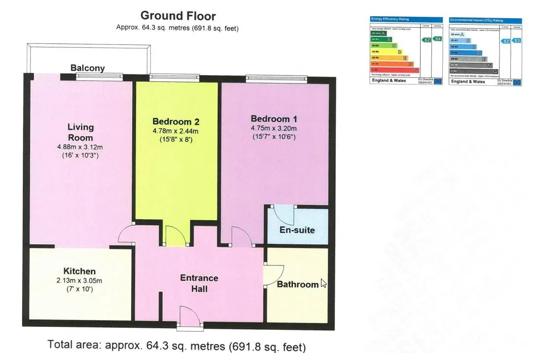 Flat Clarkson Court in Welwyn Hatfield