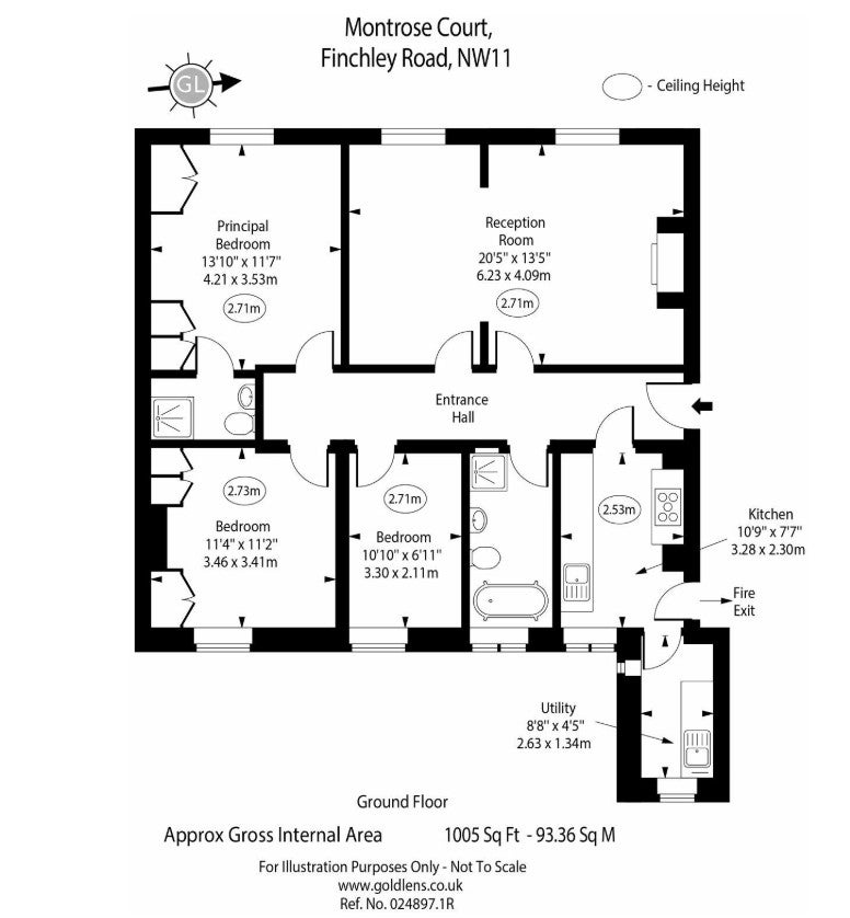 Flat Finchley Road in Greater London