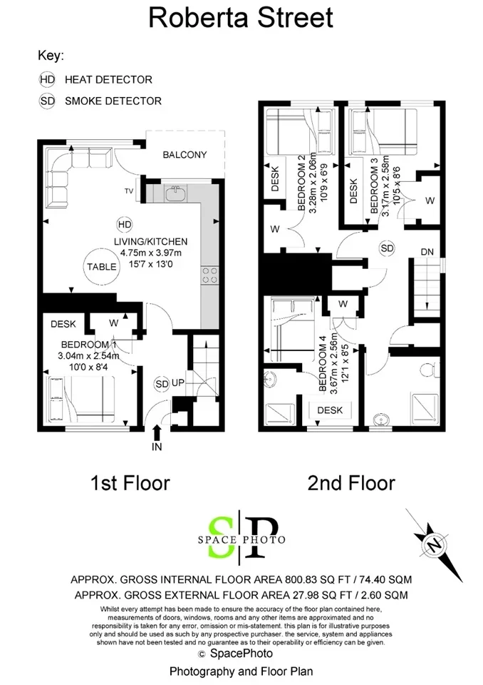Room Roberta Street in Greater London
