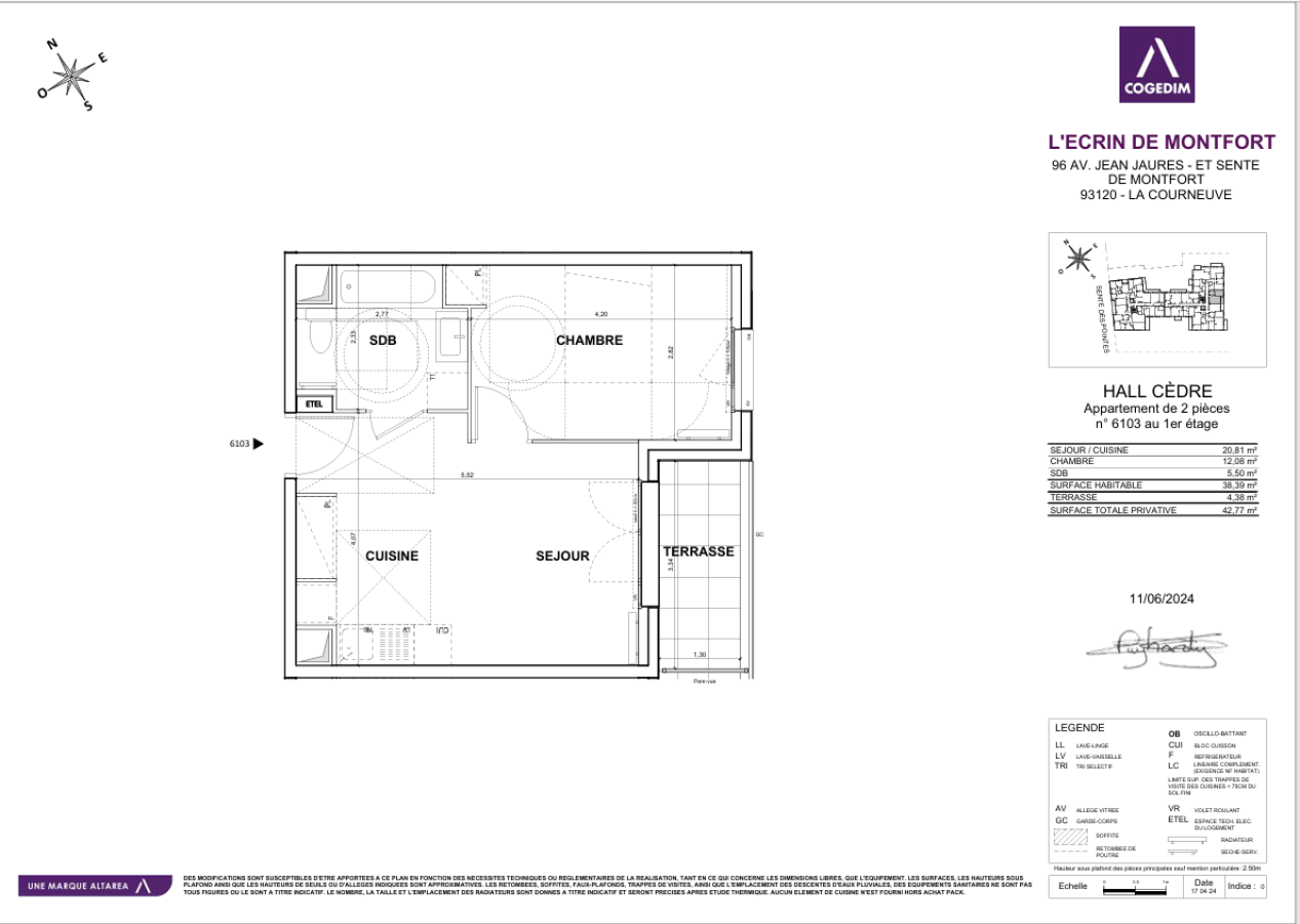 Flat Sente des Pointes in La Courneuve