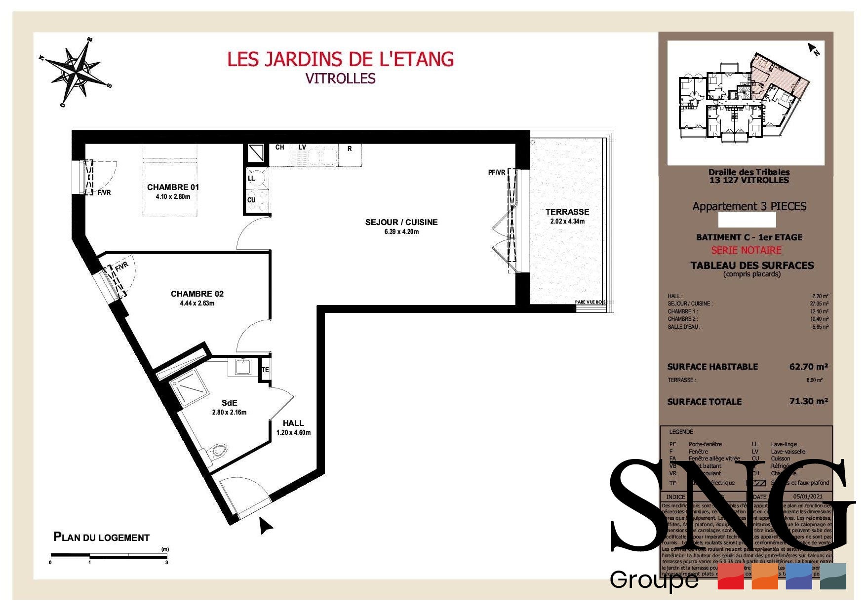 Appartement Draille des Tribales à Vitrolles