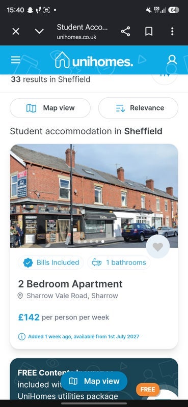 Room Ecclesall Road in Sheffield