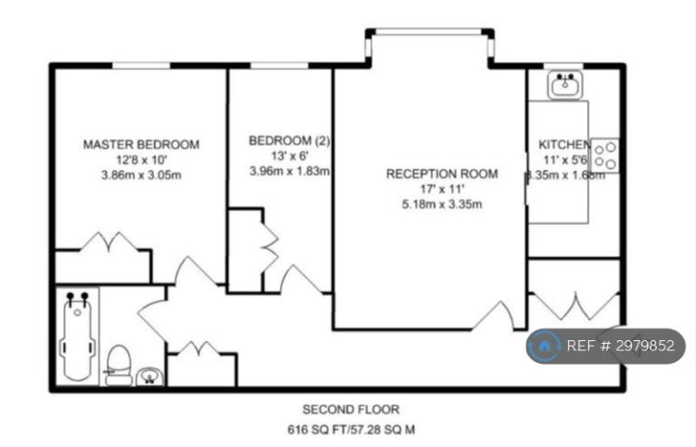 Flat Florence Road in Greater London