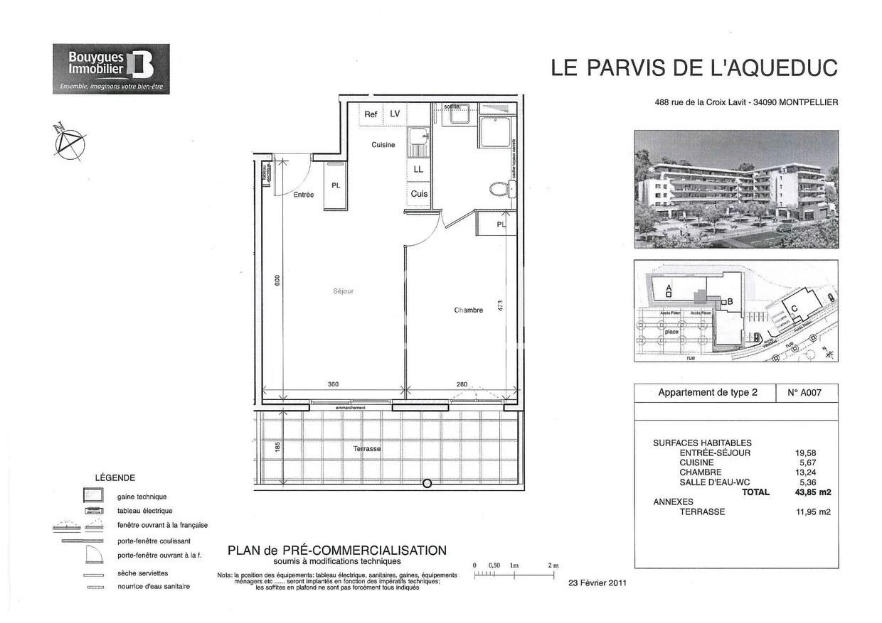 Flat Place Camille Pelletan in Montpellier