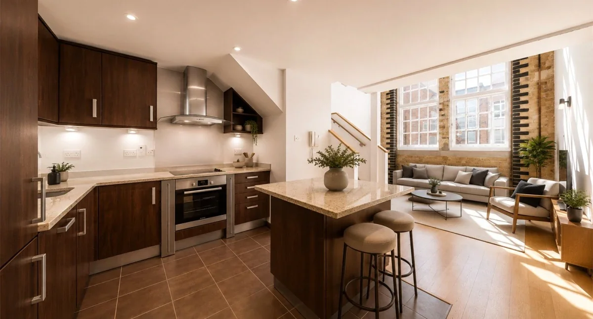 Flat Hanway Place in Greater London