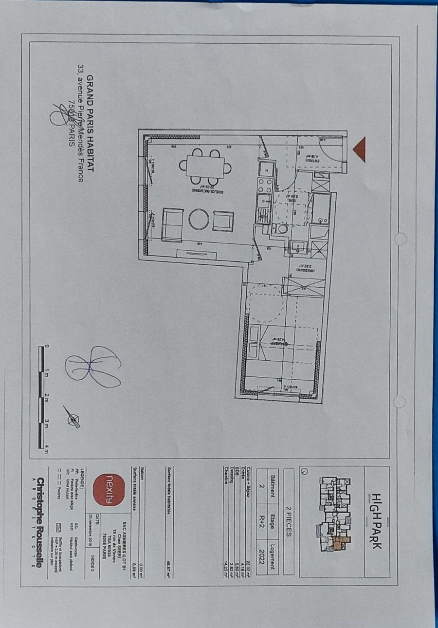 Appartement Rue Olympe de Gouges à Asnières-sur-Seine