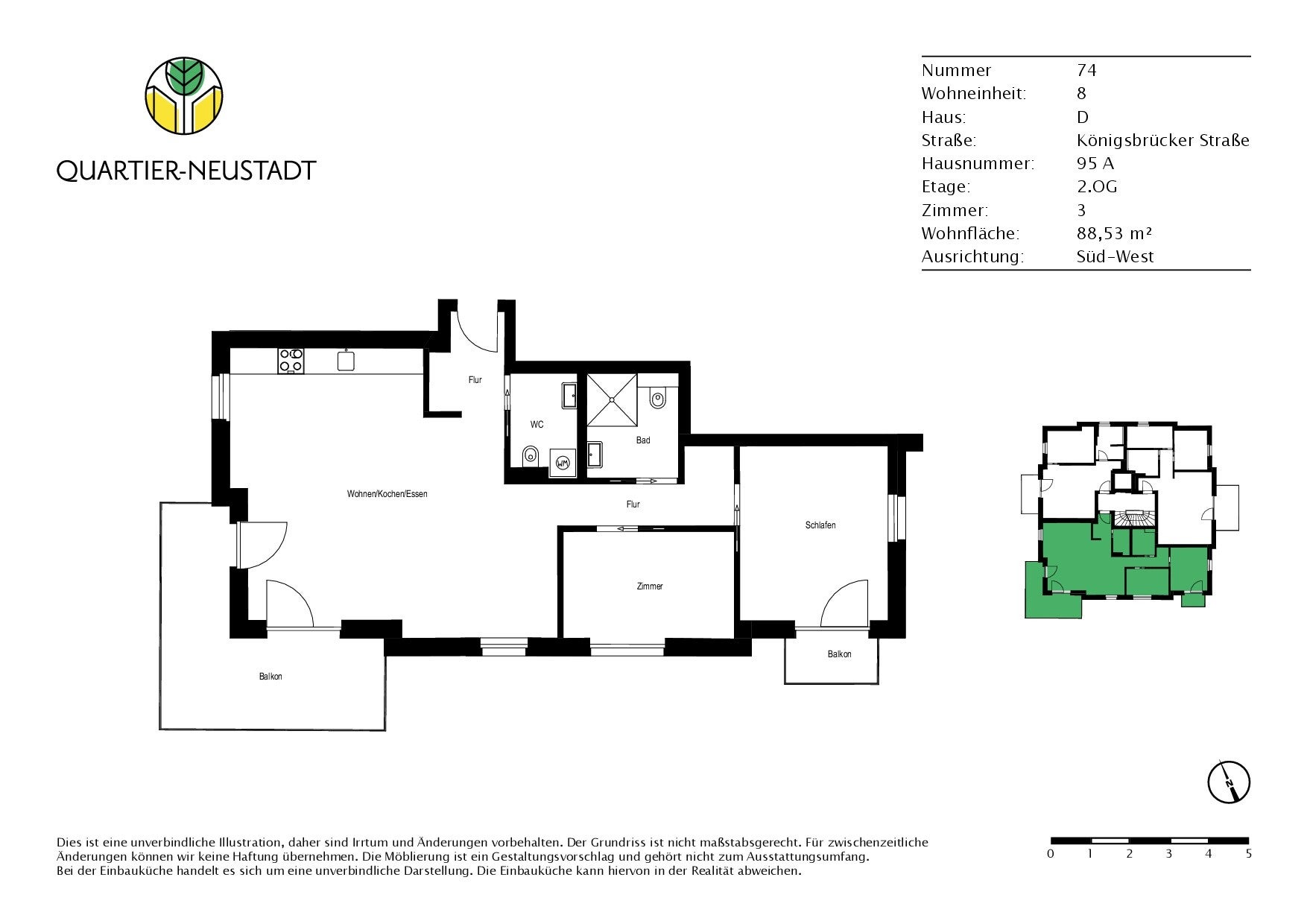 Wohnung Königsbrücker Straße in Dresden