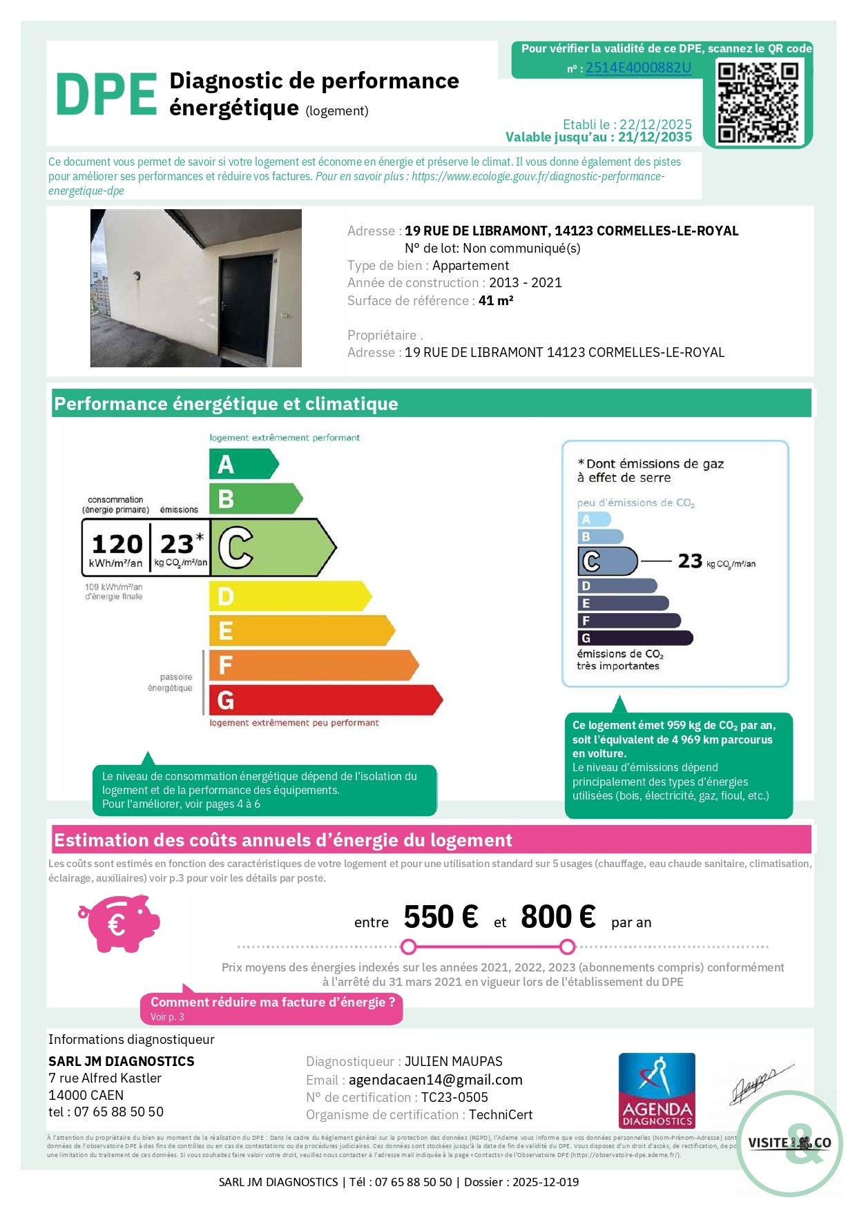 Flat Rue de Libramont in Cormelles-le-Royal