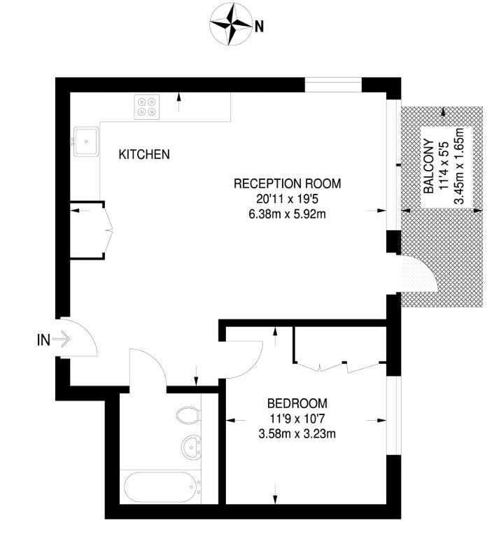 Flat Beatrice Place in Greater London