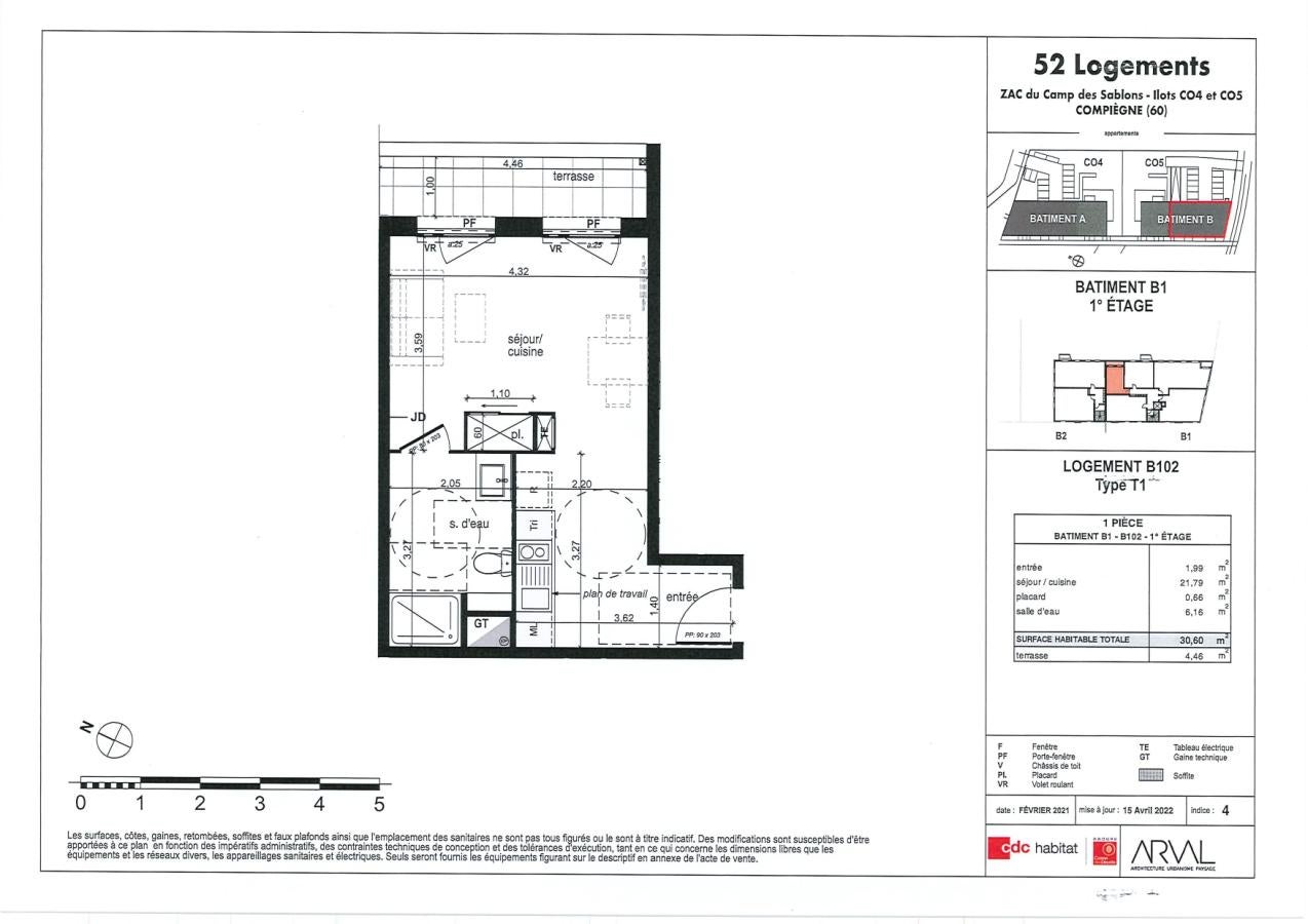 Appartement Allée des Hamadryades à Compiègne