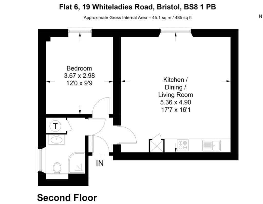 Flat Whiteladies Road in Bristol