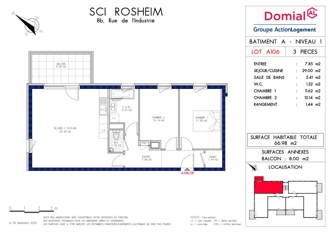Flat Rue de l'Industrie in Rosheim