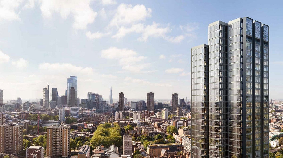 Flat City Road in Greater London