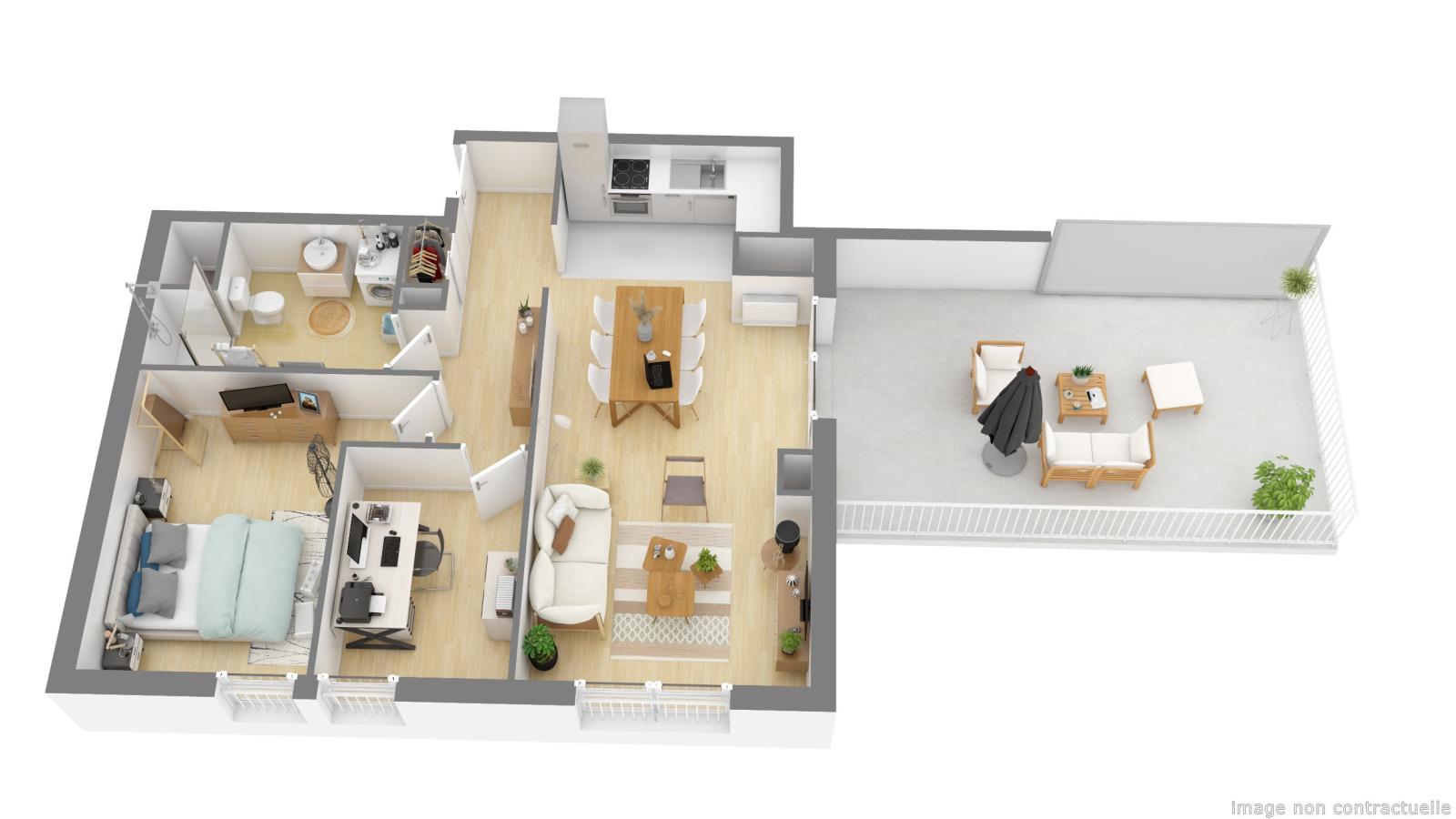 Flat Rue Jean-Jacques Rousseau in Romainville