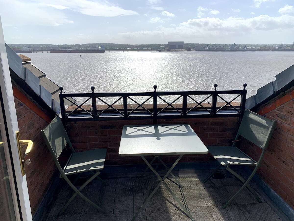 Flat South Ferry Quay in Liverpool