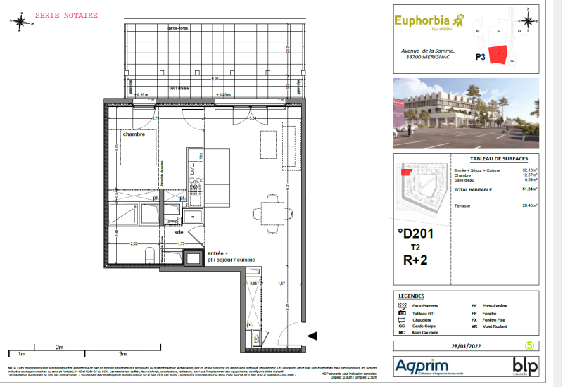Appartement rue Germaine Tillion à Mérignac