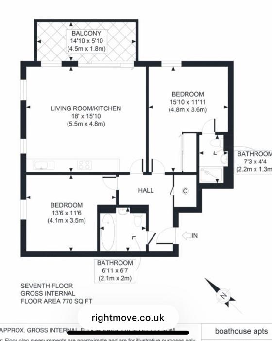 Flat Cotall Street in Greater London