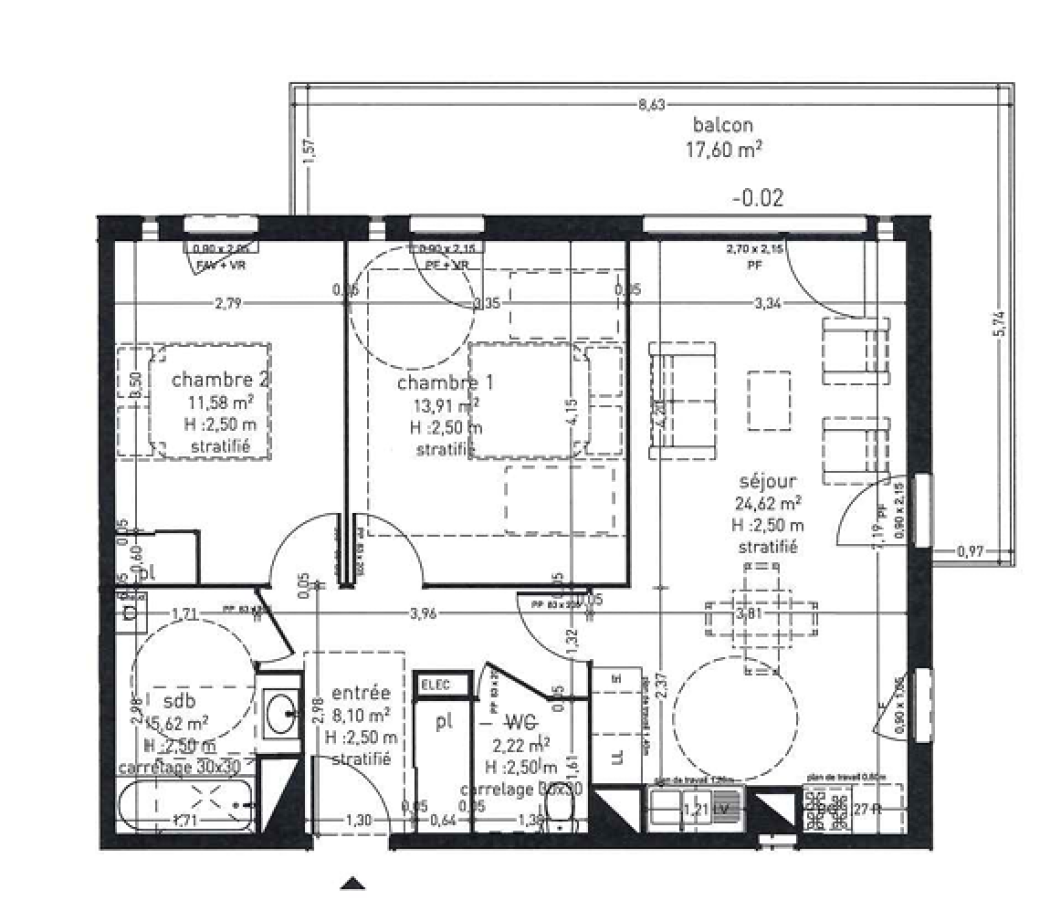 Appartement Ruelle Menneveux à Valenciennes