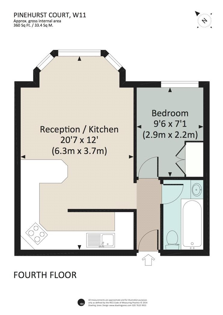 Flat Colville Gardens in Greater London