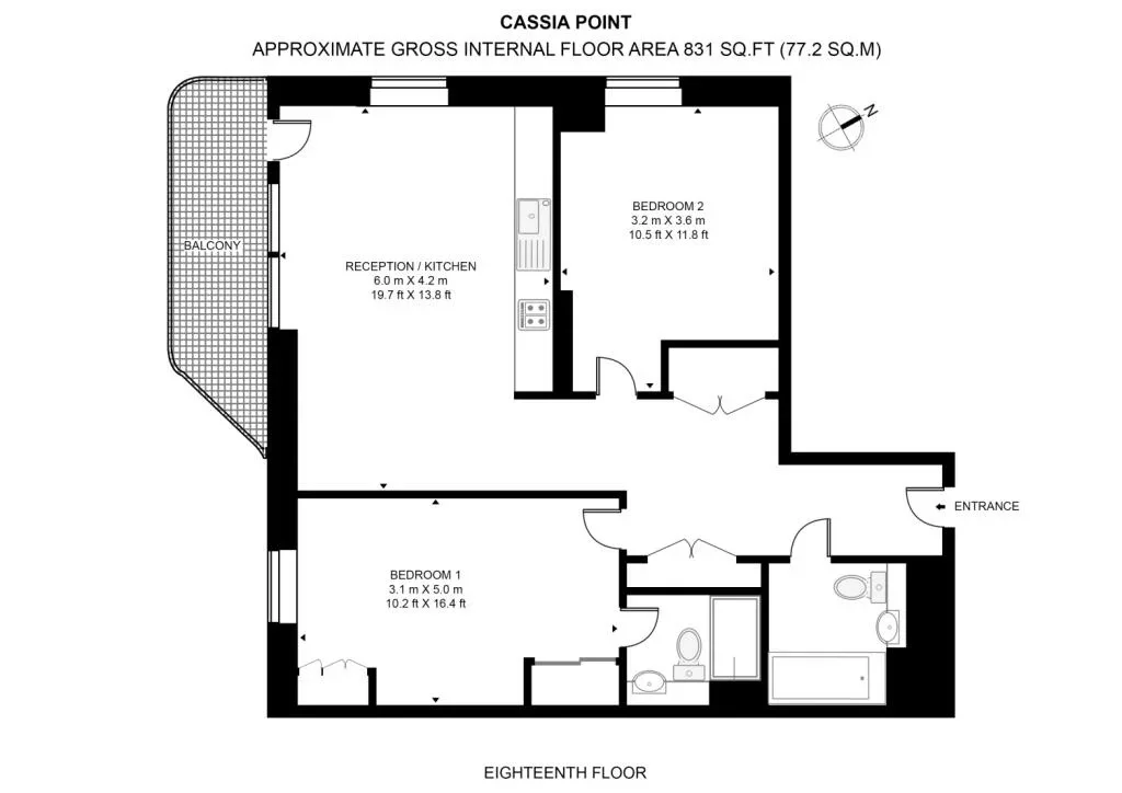 Flat Layard Street in Greater London