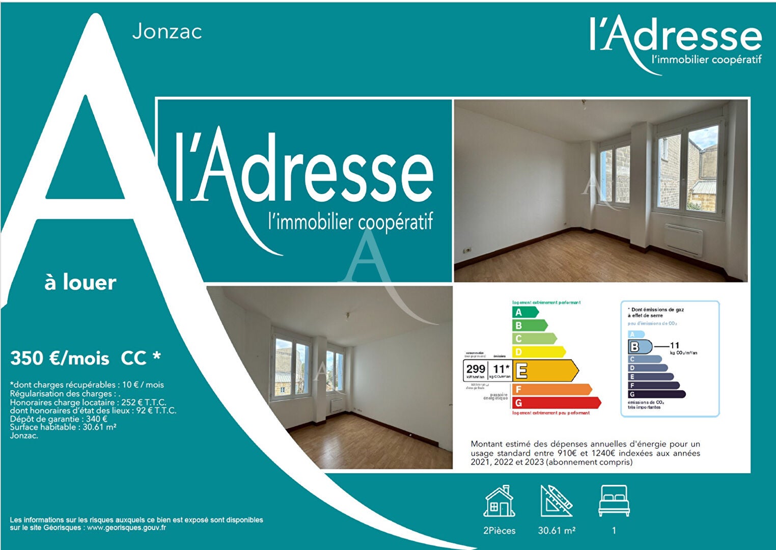 Appartement Avenue Jean Moulin à Jonzac
