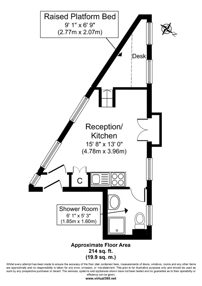 Flat Cowcross Street in Greater London