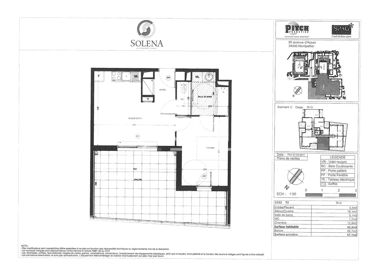 Appartement Avenue d'Assas à Montpellier