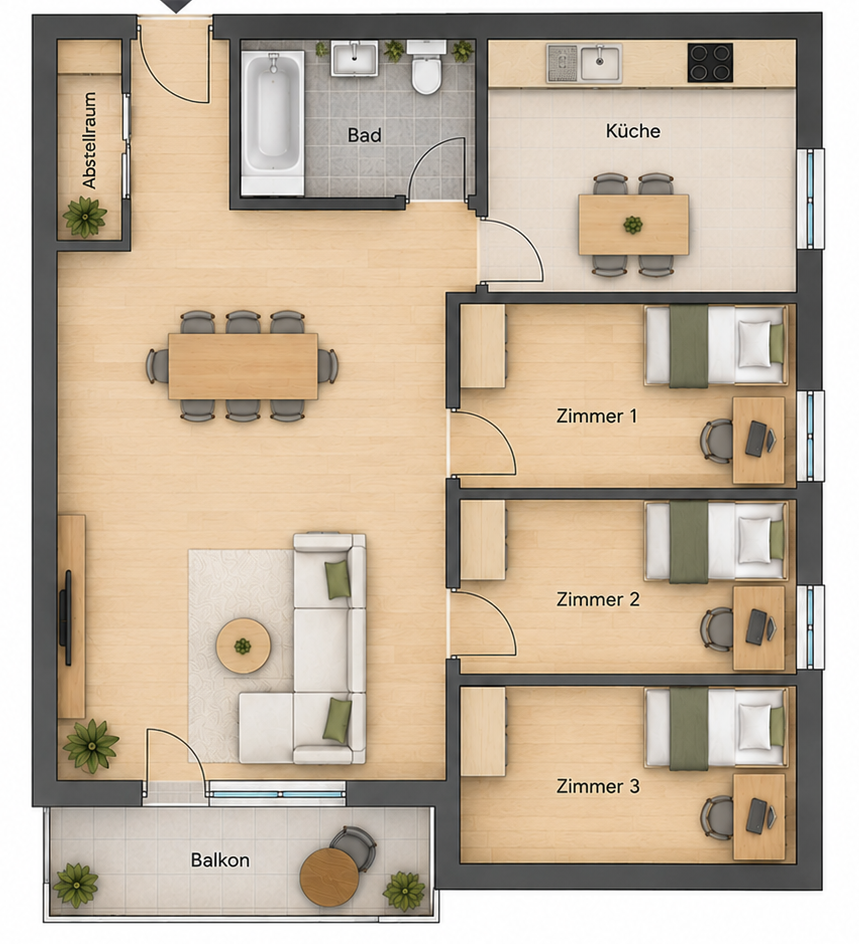 Wohnung Max-Planck-Straße in Frankfurt am Main