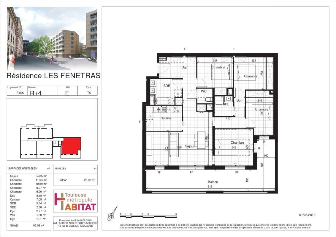 Appartement Impasse Jean-Pierre Moulive à Toulouse