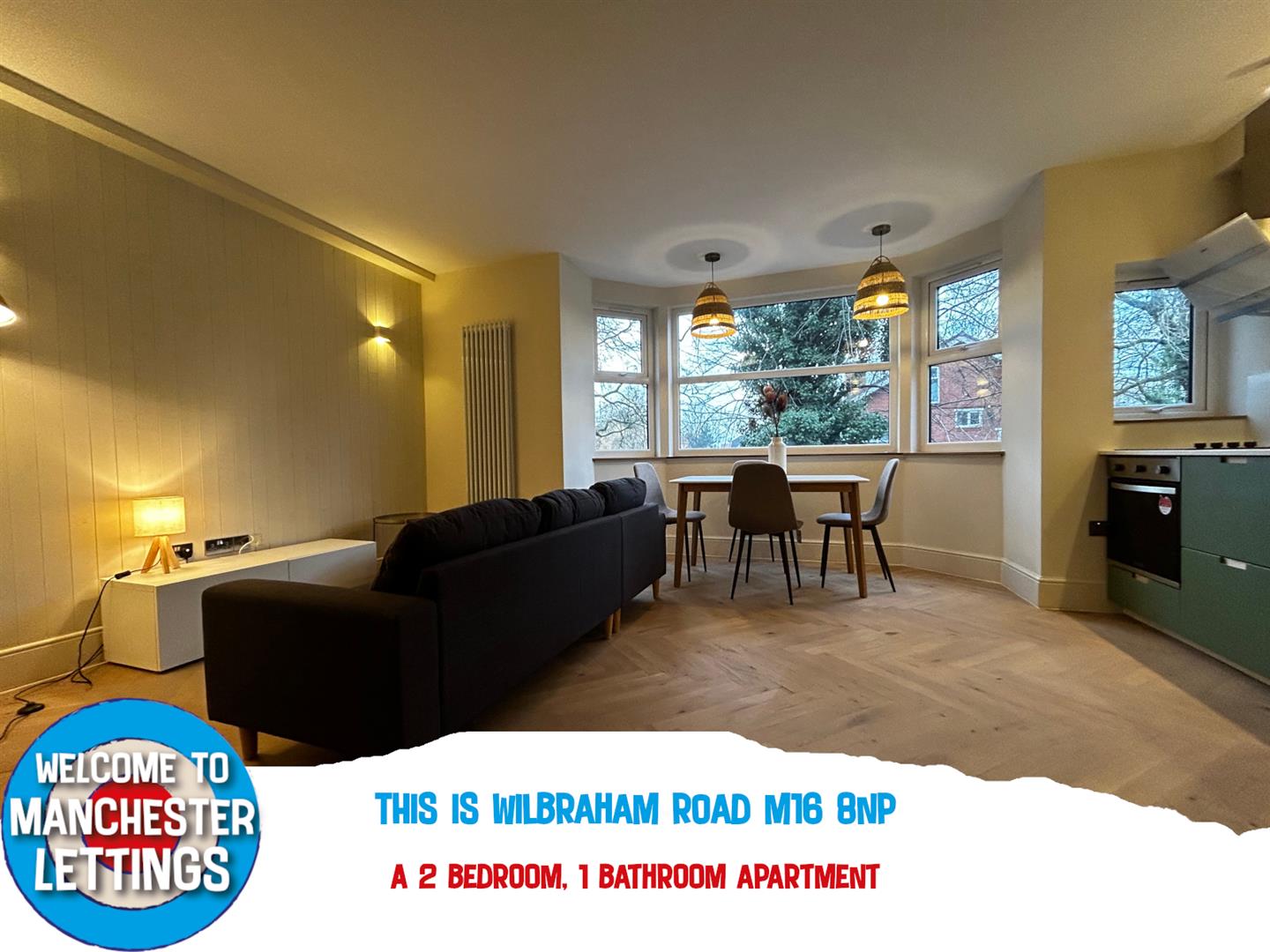 Flat Wilbraham Road in Manchester