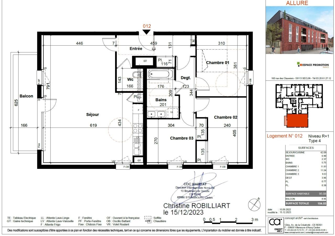 Flat Rue Saint-Hubert in Roubaix