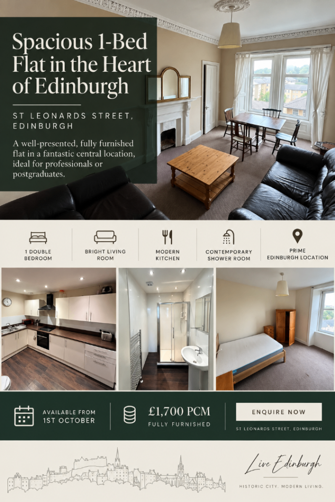 Flat St Leonard's Street in City of Edinburgh