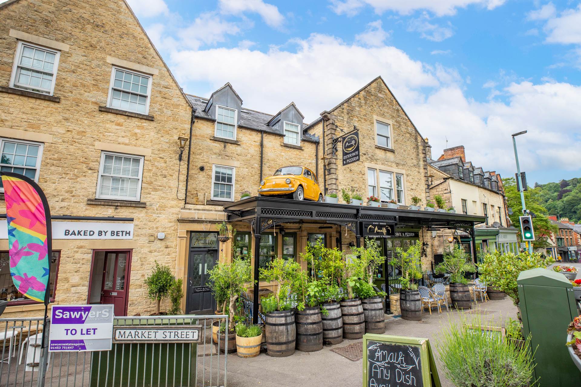 Flat Market Street in Nailsworth