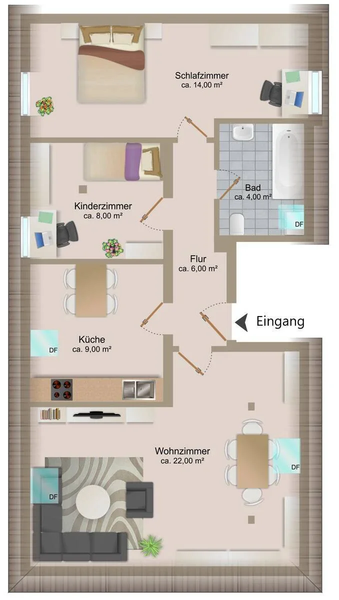 Wohnung Platz der Deutschen Einheit in Sandersdorf-Brehna