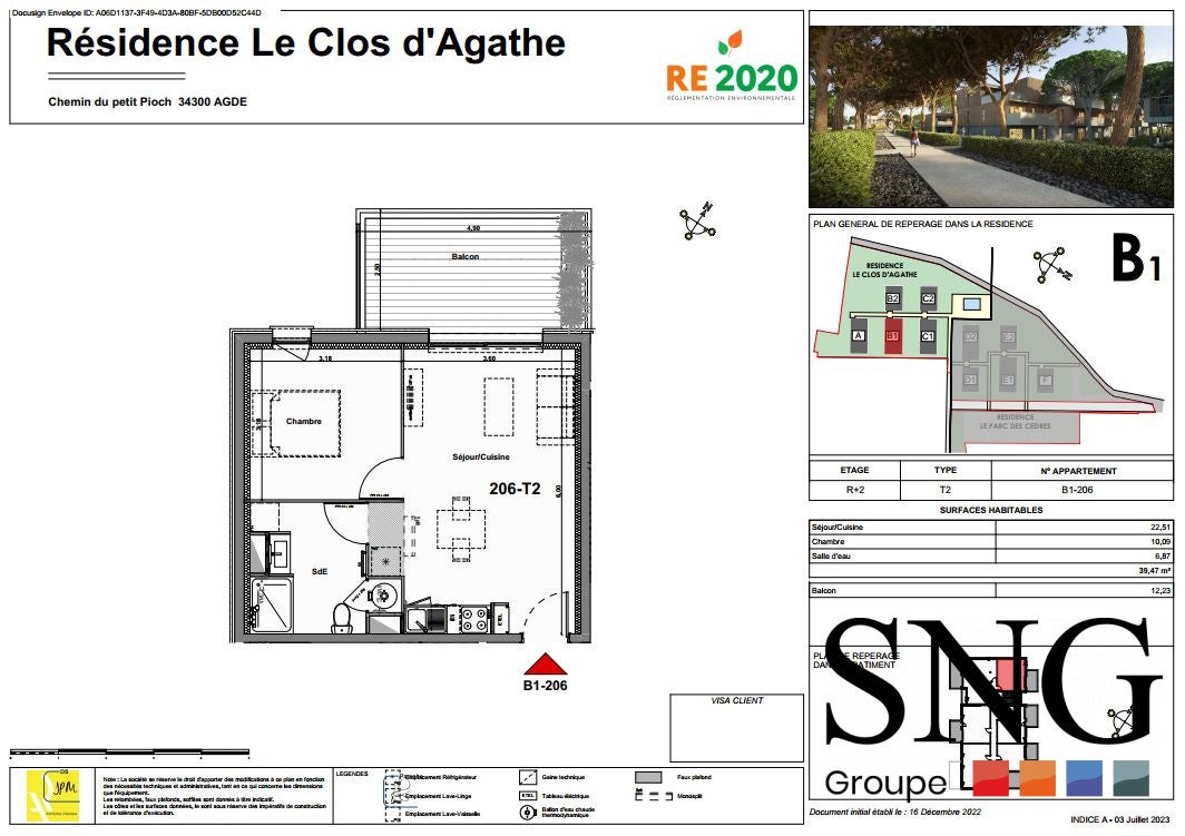 Appartement Chemin du Petit Pioch à Agde