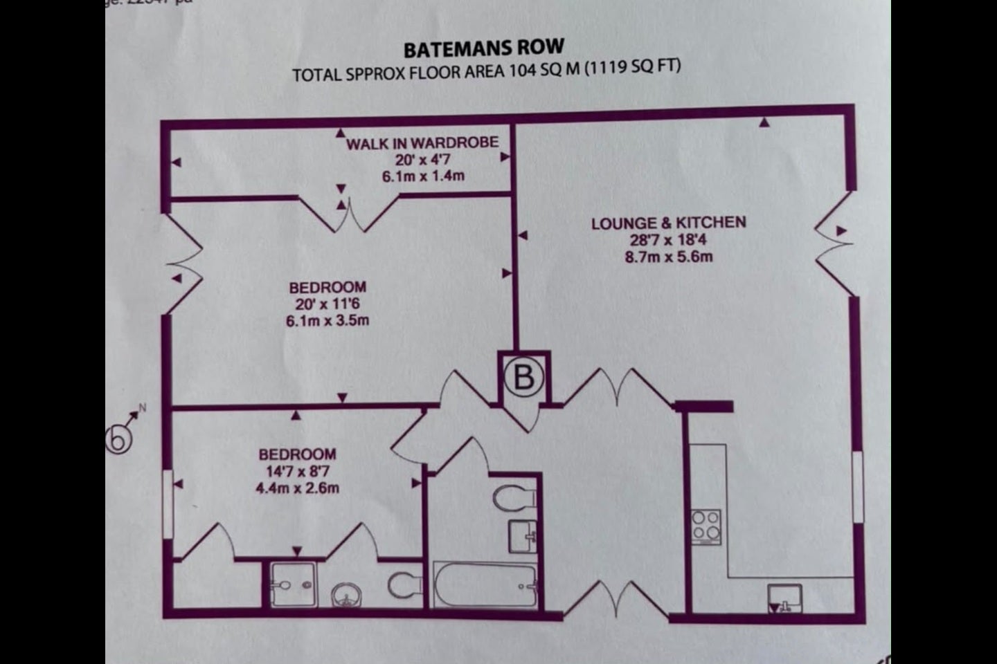 Flat Bateman's Row in Greater London