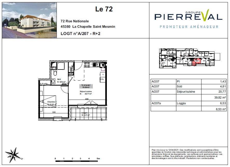 Flat Rue Nationale in La Chapelle-Saint-Mesmin