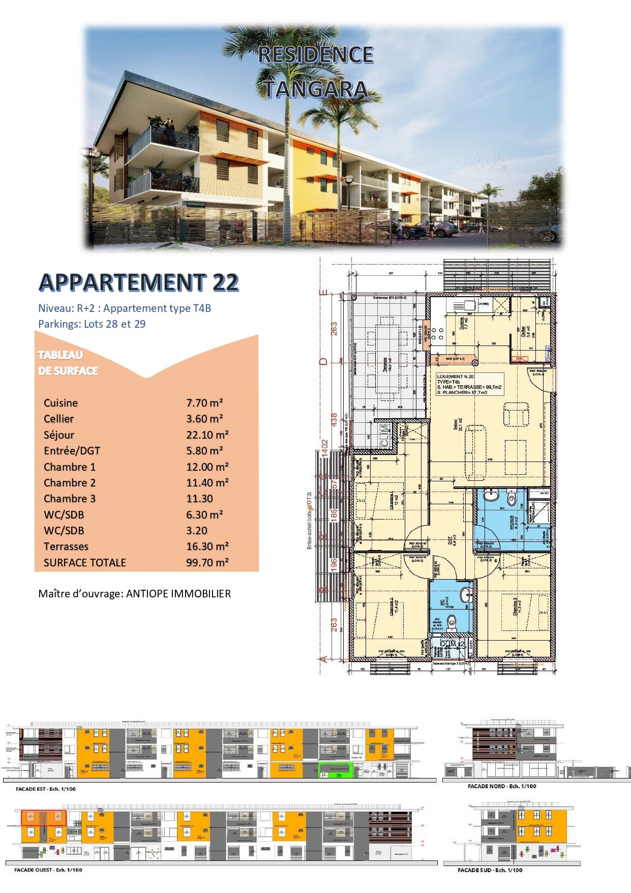 Appartement Boulevard Nelson Madiba Mandela à Cayenne