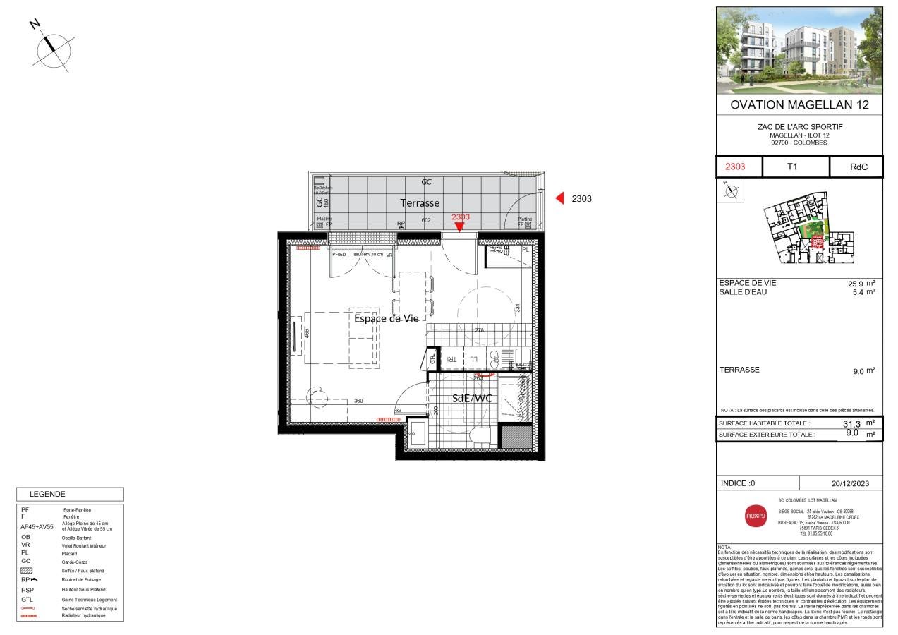 Flat Boulevard de Valmy in Colombes