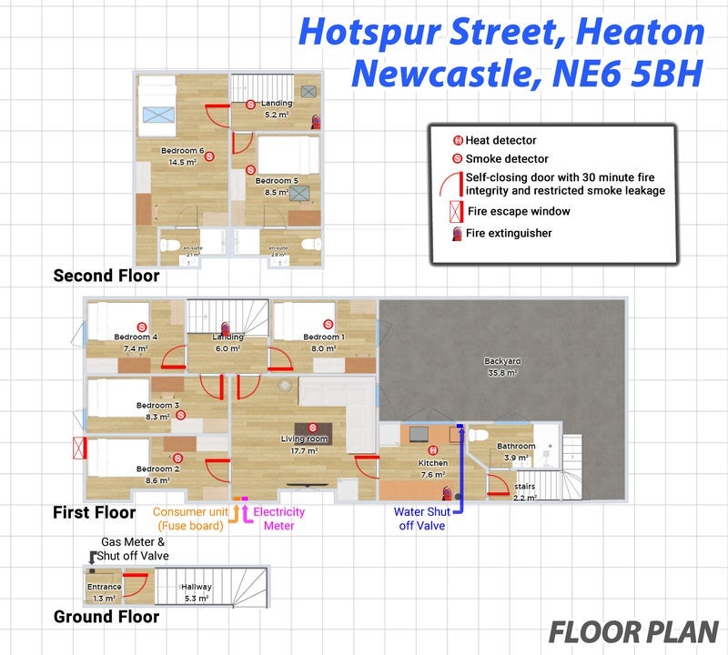 Room Hotspur Street in Newcastle upon Tyne