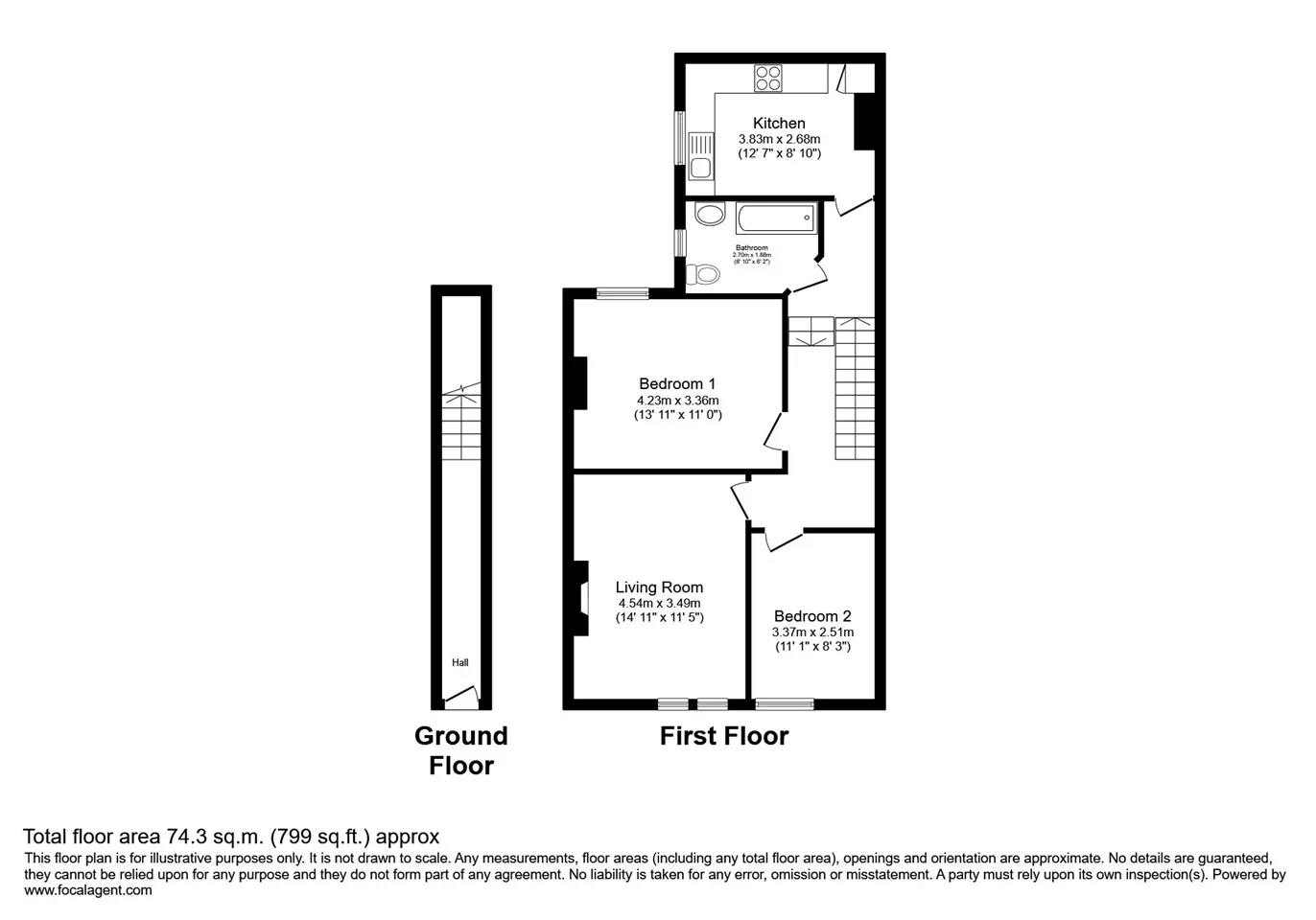 Flat Walton Road in Elmbridge