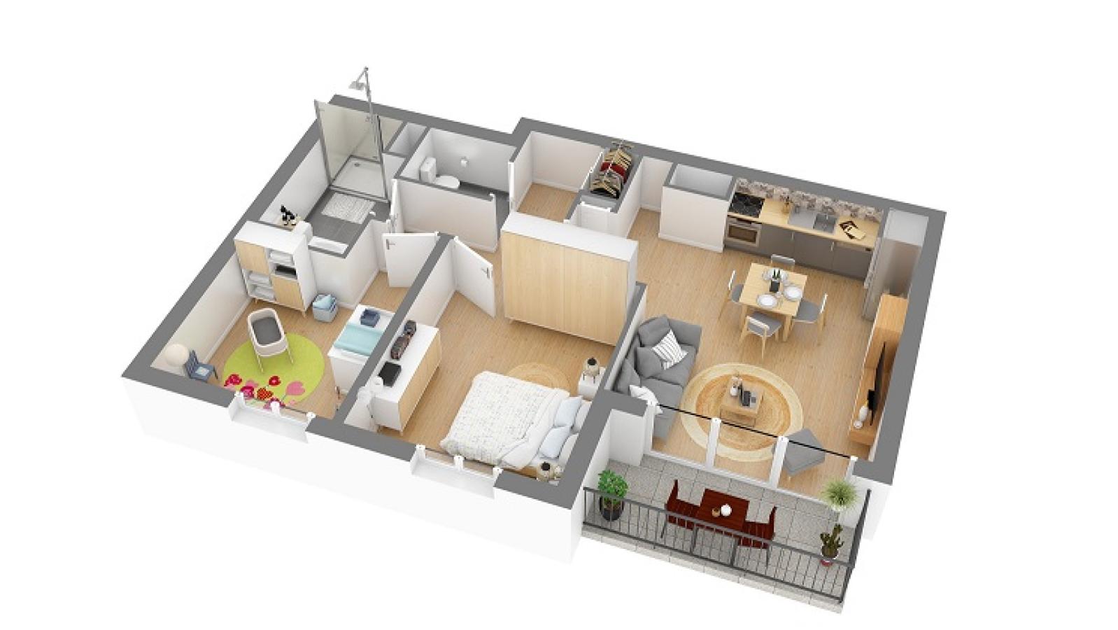 Flat Rue Lannouron in Brest