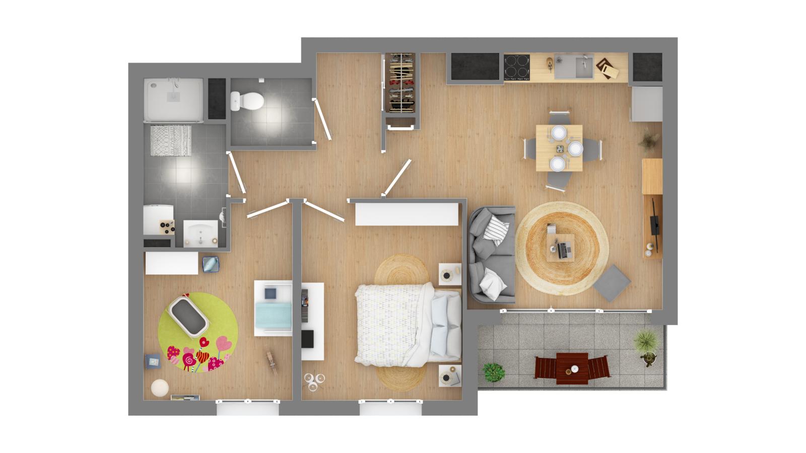 Flat Rue Lannouron in Brest