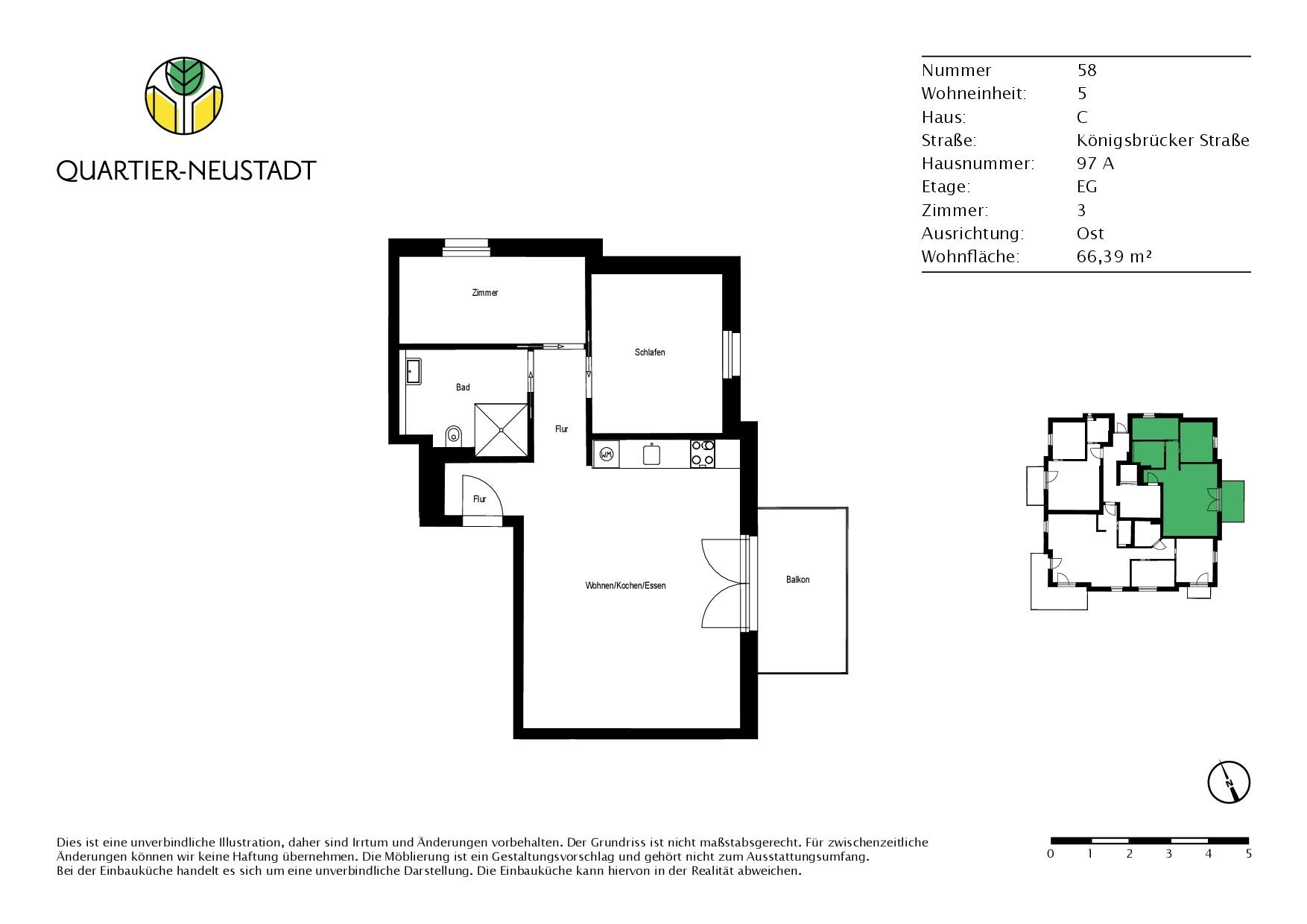 Wohnung Königsbrücker Straße in Dresden
