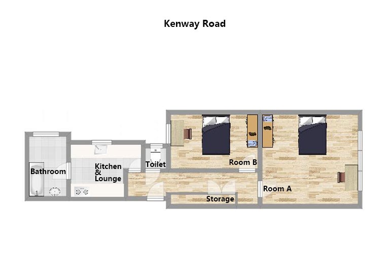 Flat Kenway Road in Greater London