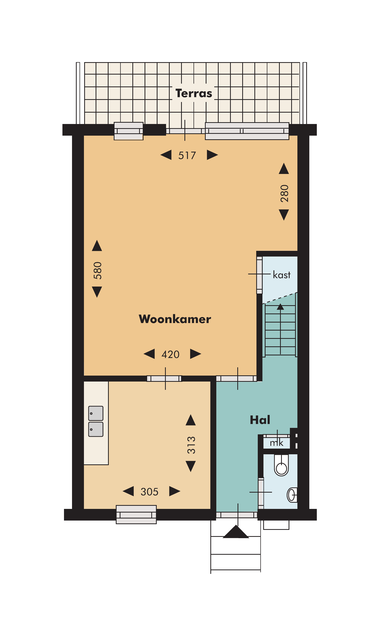 Huis Slot Moermondstraat 15 in Schiedam